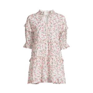 70/21 Floral Ruffle Mini Dress